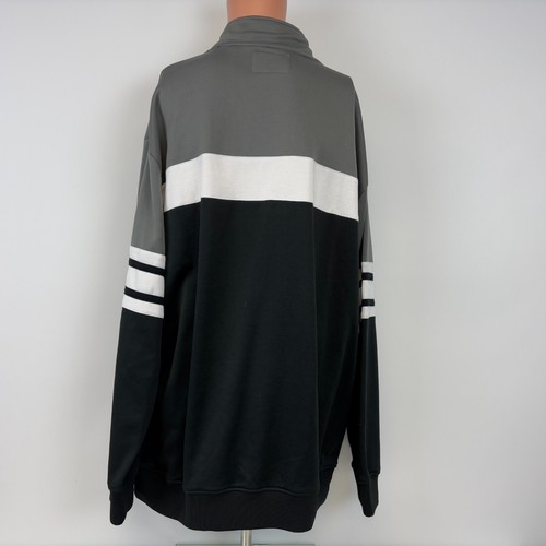 Ecko Unltd Track Jacket Mens Size 3XL Black Grey White Embroidered Full Zip - Picture 3 of 4