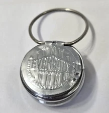 Vintage EverReady Chrome Battery Cover Top Replacement - 1  5/8" diameter