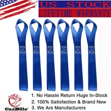 6 Soft Loop Tie Down Straps 4500 Lbs Breaking For Scooters Lawn&Garden Equipment