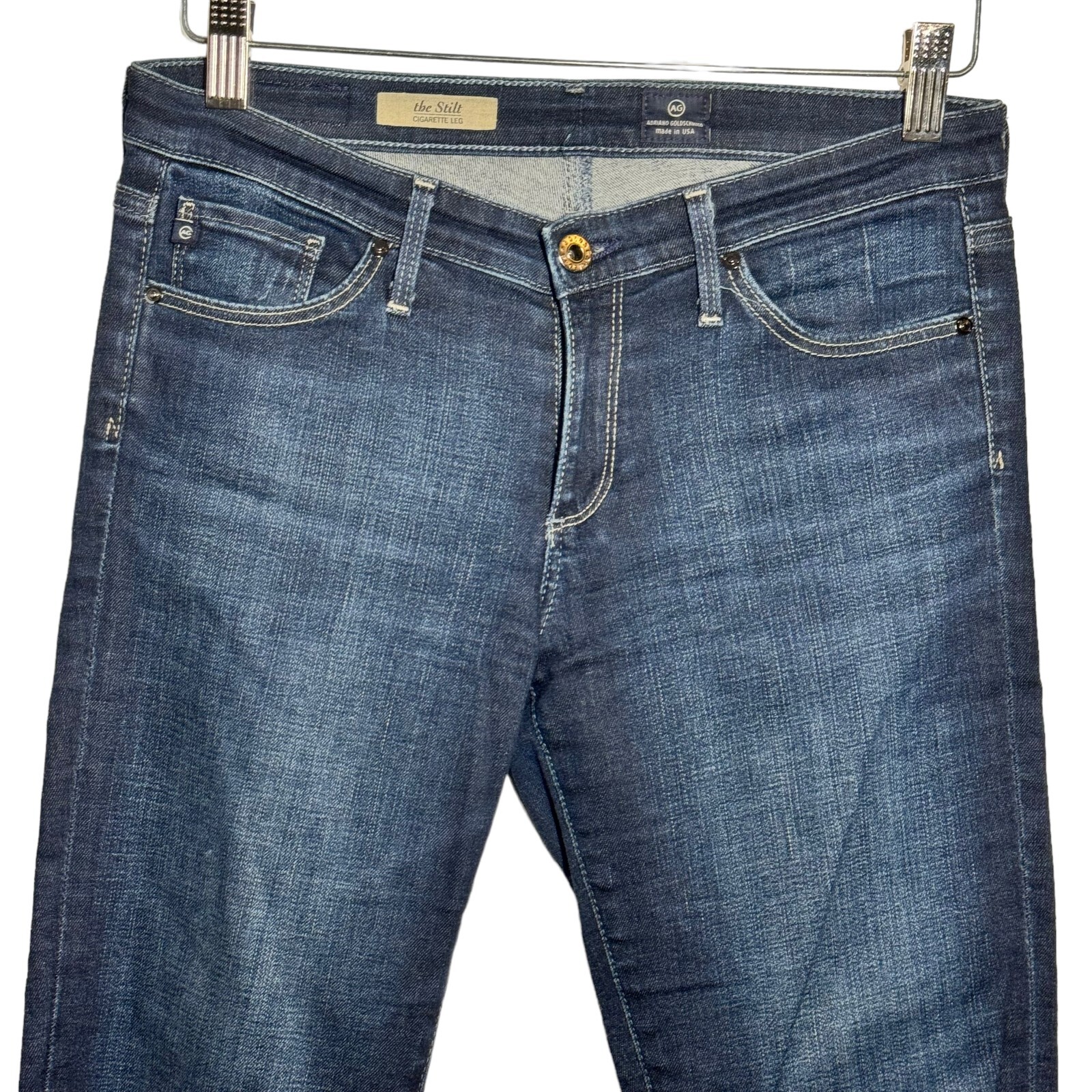 AG Adriano Goldschmied The Stilt Cigarette Leg Jeans Womens size 28 Rev1110 Blue thumbnail 3