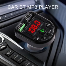LED FM Transmitter BT-Compatible 5.0 Car kit Dual USB Charger MP3 Music Player