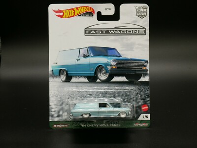 Hot Wheels Premium Car Culture FAST WAGONS '64 CHEVY NOVA PANEL -  2/5 - FPY86