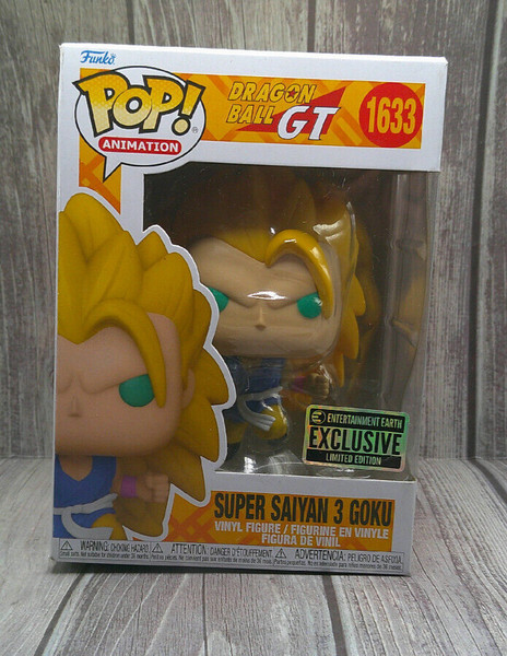 Funko Pop! Vinilo: Super Saiyan 3 Goku #1633 Entertainment Earth/LE, DBGT - NUEVO EN CAJA
