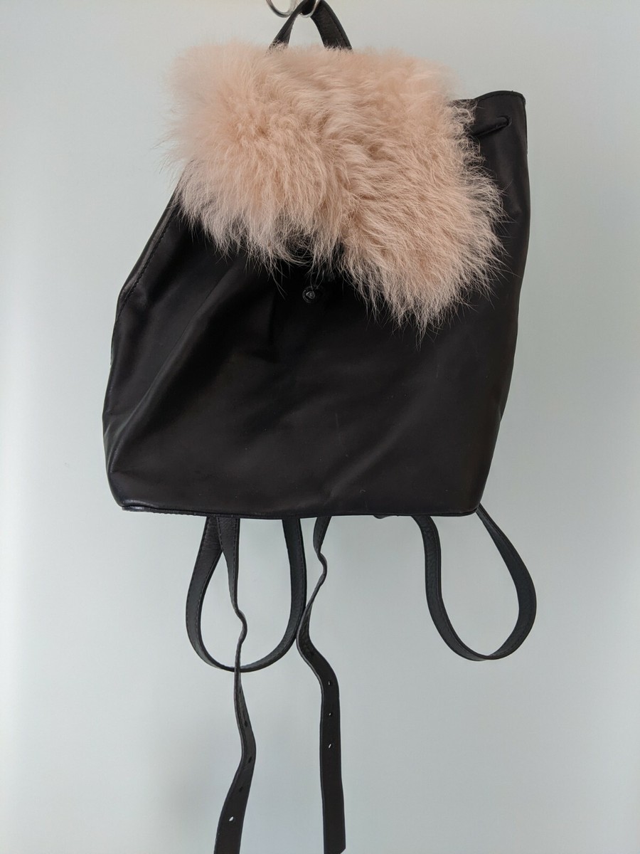TOPSHOP GENUINE LEATHER BACK PACK SIZE 27X20X15 CM GORGEOUS 