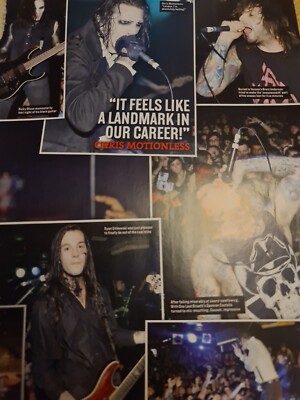 CHRIS MOTIONLESS IN WHITE  / SKUNK ANANSIE A4 PAGE CLIPPING KERRANG  MAGAZINE