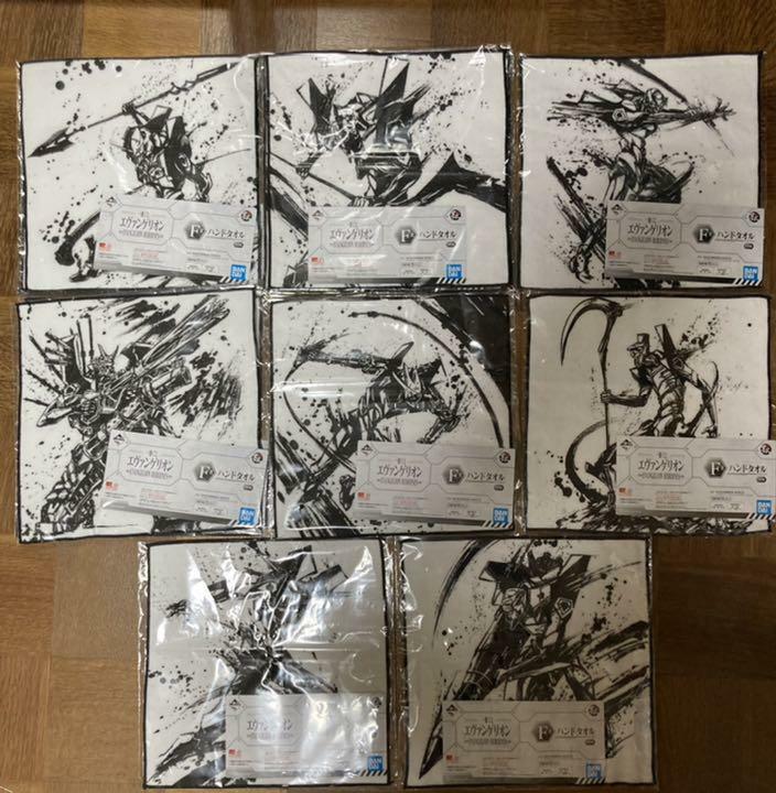 Evangelion Heroines Hand Towel Sumishiki Complete 8 Set Ichiban