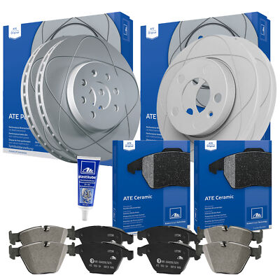 ATE CERAMIC Powerdisc Bremsensatz Ford MONDEO III VORN Ø300 HINTEN Ø280