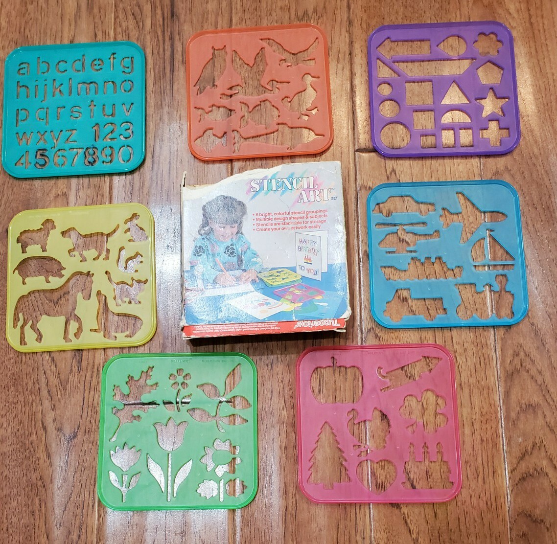 Tuppertoys Tupperware 7 Pc. Stencil Art Set In Box | eBay