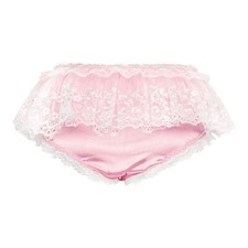 Satini Sissy Vintage Tulle Lace Knickers Briefs Lingerie Underwear Panties