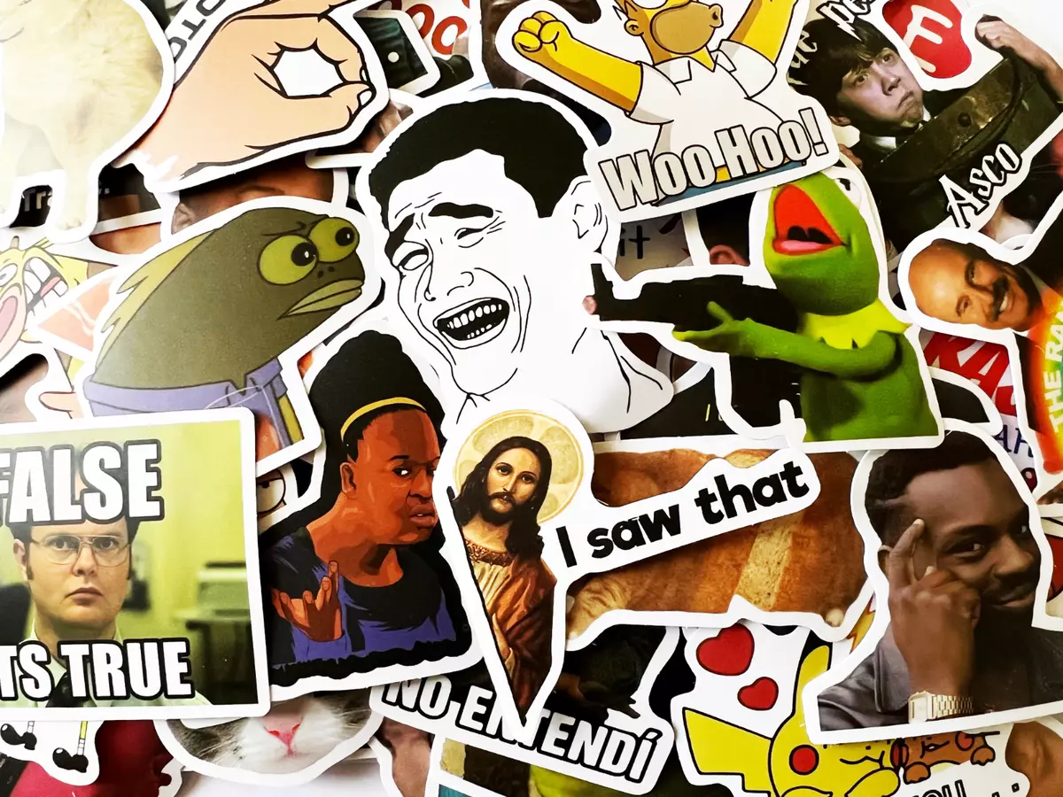 Funny top supreme stickers