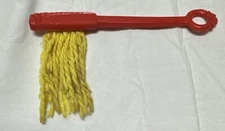 Vintage Susy Goose Red Childs Doll Toy Mop 5.5 inch