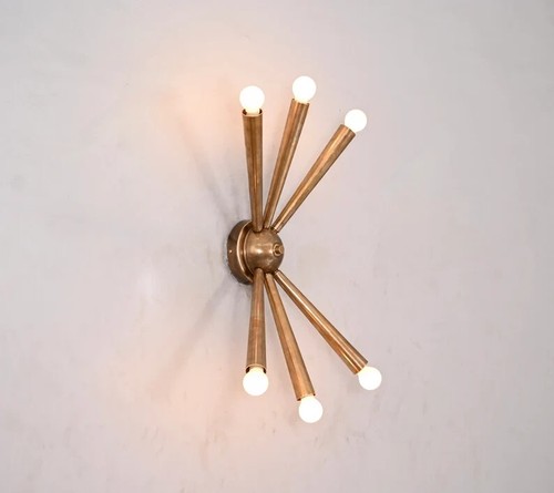 6 Arme Decke/Wand Licht Modern Home Messing Wandleuchter Maßgeschneidert Finish - Bild 2 von 5
