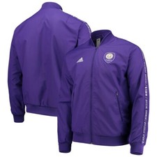 Men's Adidas MLS Orlando City Full-Zip Anthem Jacket DP5023 Purple/white DP5023 