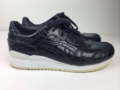 Asics Gel Lyte III (3) Shoes Men's 8.5 Navy Patent Leather Fashion Sneakers