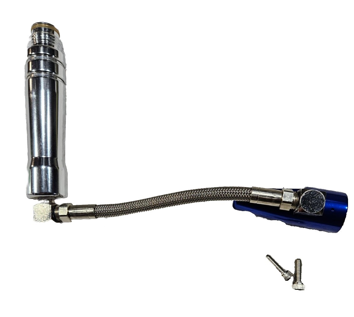 Vertical Gas Thru Grip Tank Bottom Line Stainless Hose And S