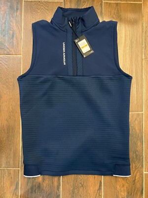 Under Armour Storm Daytona Golf Vest Size Small Navy Blue
