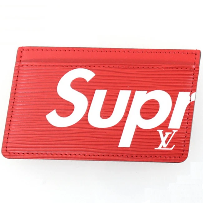 Louis Vuitton Supreme Epi Porte Carte Simple Rouge Card Case Limited M67712 Rang S
