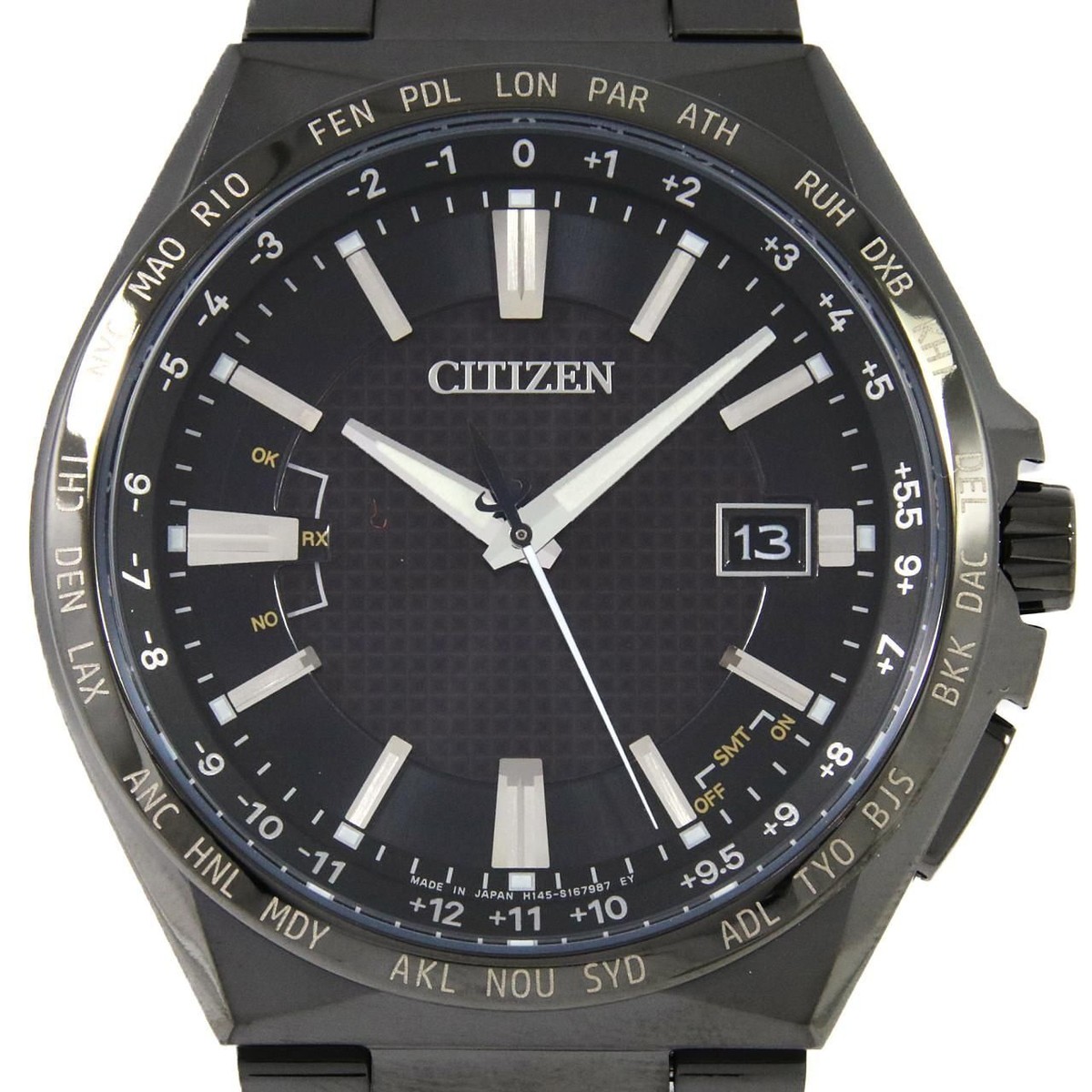 新品未使用　シチズン　アテッサ　H145-S122619 CB0215-51E Citizen Attesa H145-S122619 CB0215-51E Eco Drive Date Solar