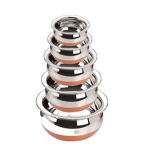 Metal bowl, stainless steel, Tsubame-Sanjo, sweets cup, red