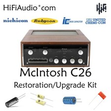 McIntosh C26 FULL restoration recap repair upgrade rebuild kit capacitor 62 part