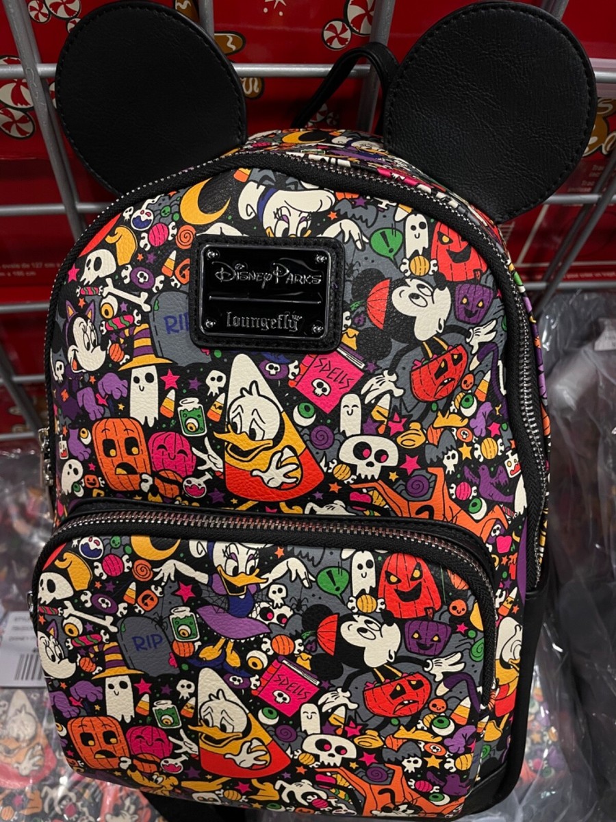 Disney Parks Halloween Candy Corn Donald Friends Backpack 