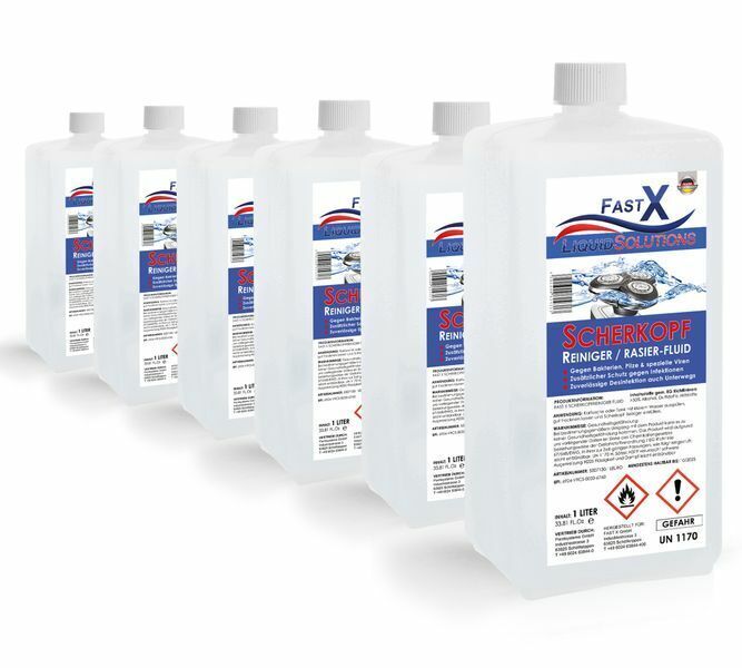 Scherkopfreiniger für alle Reinigungsstationen Reinigungskartuschen 6x1L Fast-X