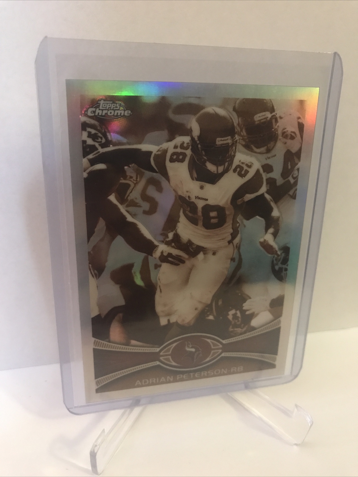 Adrian Peterson 2012 Topps Chrome Refractor Sepia #47/99 FHOF Vikings Holo RARE