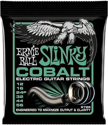Ernie Ball Cobalt P02726 Not Even Slinky Electric Guitar Strings, Gauges .12-.56