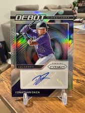 Panini Prizm 2021 Yonathan Daza DEBUT SIGNATURE Rookie SILVER Auto DS-YD🔥📈
