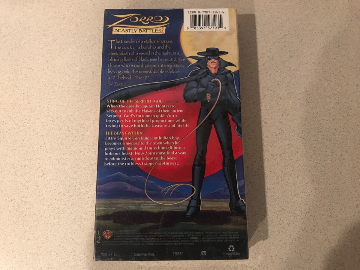 Zorro: Beastly Battles (VHS, 1998) Sealed | eBay