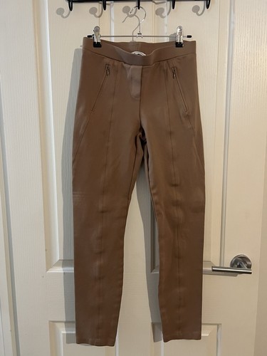 Sportscraft Size 8 Leggings Brown Viscose Elastin Blend High Designer