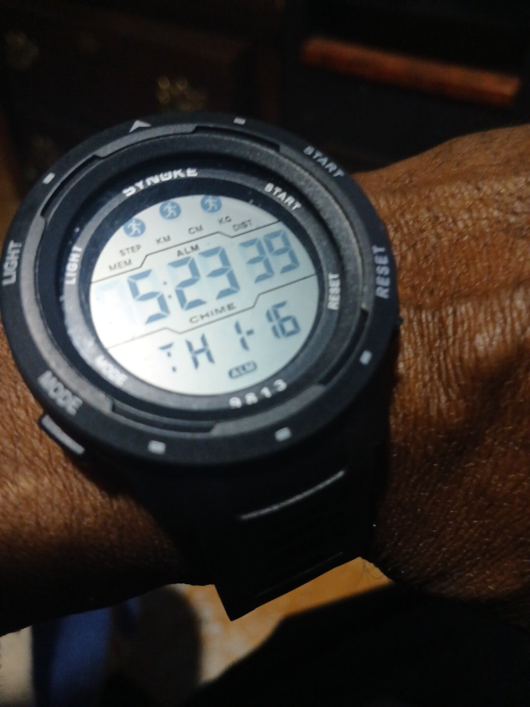 Men Waterproof Black Sports Watch Military Tactical LED Backlight Wristwatch