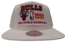 1991 Finals Chicago Bulls Mitchell  Ness Mens Size OSFA Snapback Flatbrim Hat