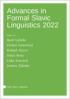 Advances In Formal Slavic Linguistics 2022 Denisa Lenertová