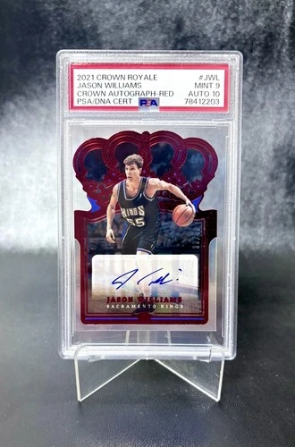 Jason Williams 2021-22 Panini Crown Royale Crown Autograph /49 PSA 9 Auto 10