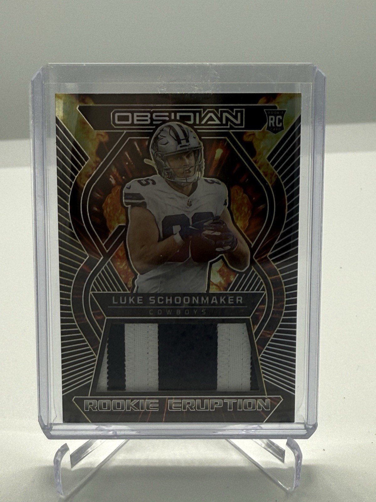 Luke Schoonmaker Panini Obsidian Rookie Eruption Materials #REMLSC Base