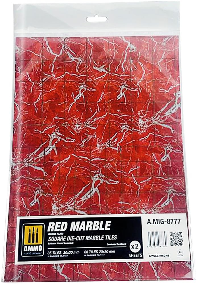 Квадратная высеченная плитка из красного мрамора