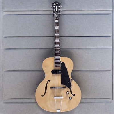 6-String Electric Guitar, P90 Pickups,Semi-Hollow Body, Natural Finish
