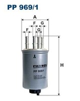 Kraftstofffilter Filtron PP 969 1 FÜR Land Rover Treibstofffilter