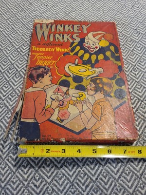 Rare Vintage Winkey Winks ''A Different Tiddledy Winks'' Board Game Appears...