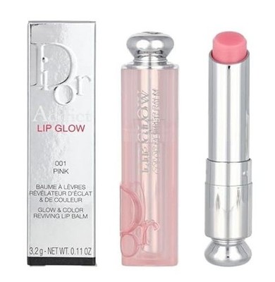 DIOR ADDICT LIP BALM GLOW ~ 001 PINK ~ FULL SZ ~NEW ~FREE  SAME DAY SHIP w/track