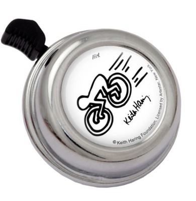 LiiX Colour Bell Fahrradklingel Keith Haring Racing Chrome, Ø60mm