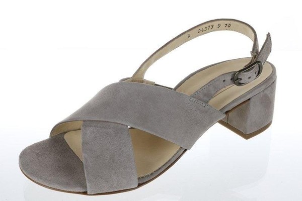 Women Paul Green Heels Silver Suede 41