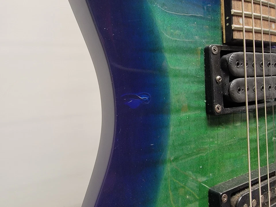 Schecter C-6 Elite Diamond Series 6-String Electric Guitar, Aquaburst  - Image 2 of 4