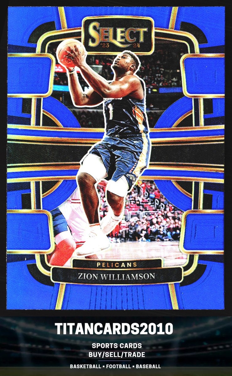 Zion Williamson 2023-24 Panini Select Blue Prizm Refractor New