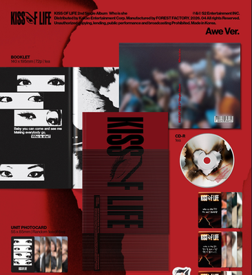 KISS OF LIFE Who is she 2nd Single Album 2 Ver SET. Awe Ver + Who
