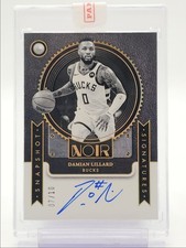 DAMIAN LILLARD 2024 NOIR SNAPSHOT SIGNATURES HOLO GOLD AUTO /10 Q2596