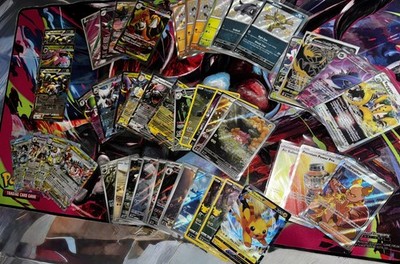 100 POKEMON KARTEN KONVOLUT ULTRA RARE - V/EX/IR/VMAX HOLO SHINY AUTHENTIC BESCHREIBUNG LESEN