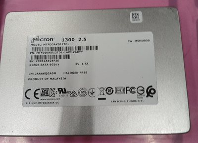 MTFDDAK512TDL Micron 1300 512GB SATA 6Gb/s 2.5'' Internal Solid State Drive SSD