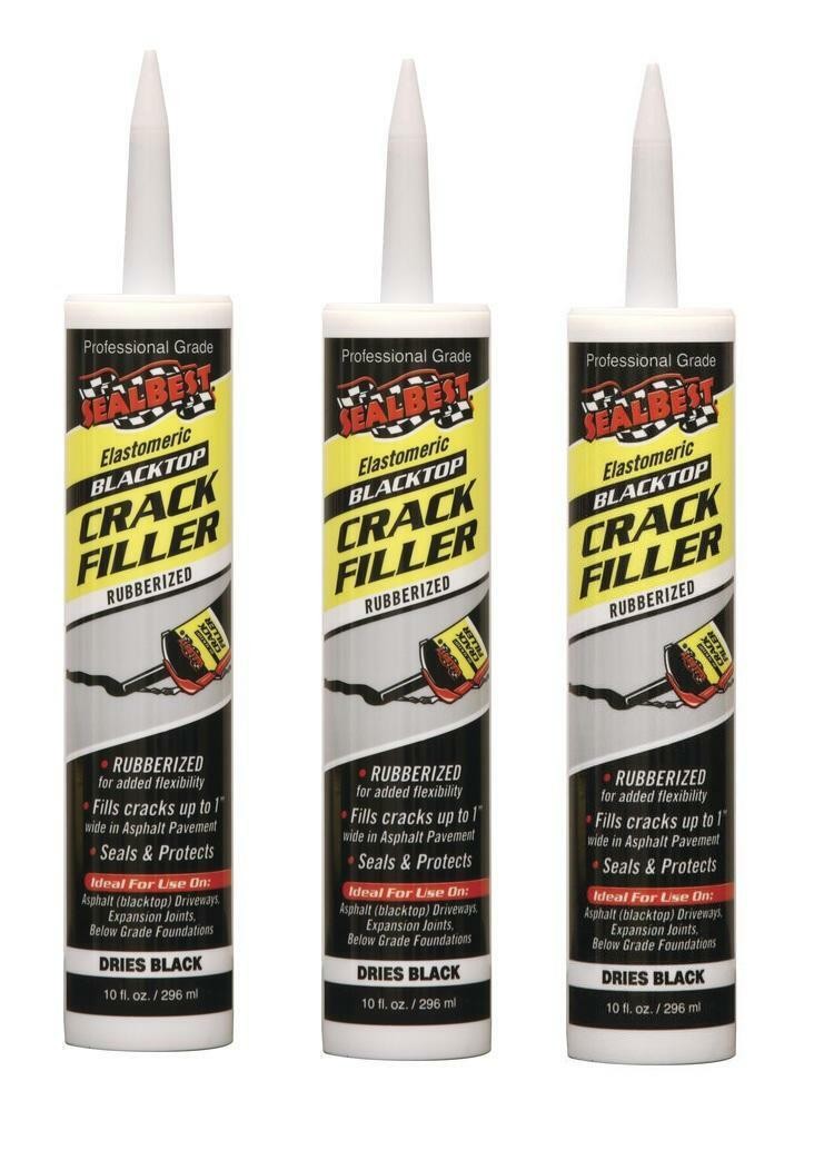 Seal Best Professional Grade Elastomeric Blacktop Crack Filler Rubberizer 3 Pack